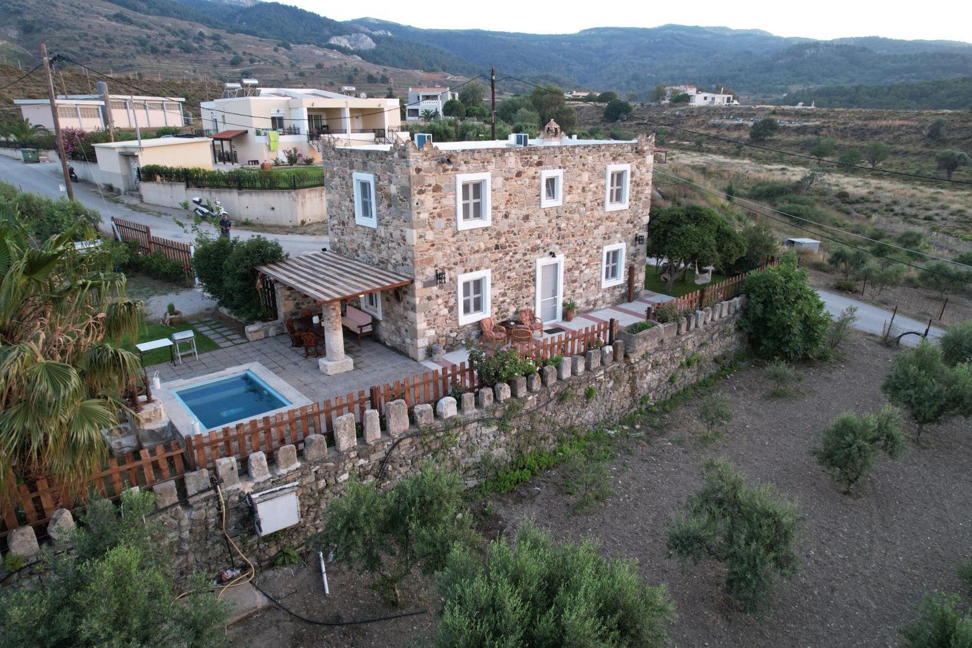 Traditional Kos Villa With Swimming Pool, Lawn Yard And Bbq Luaran gambar