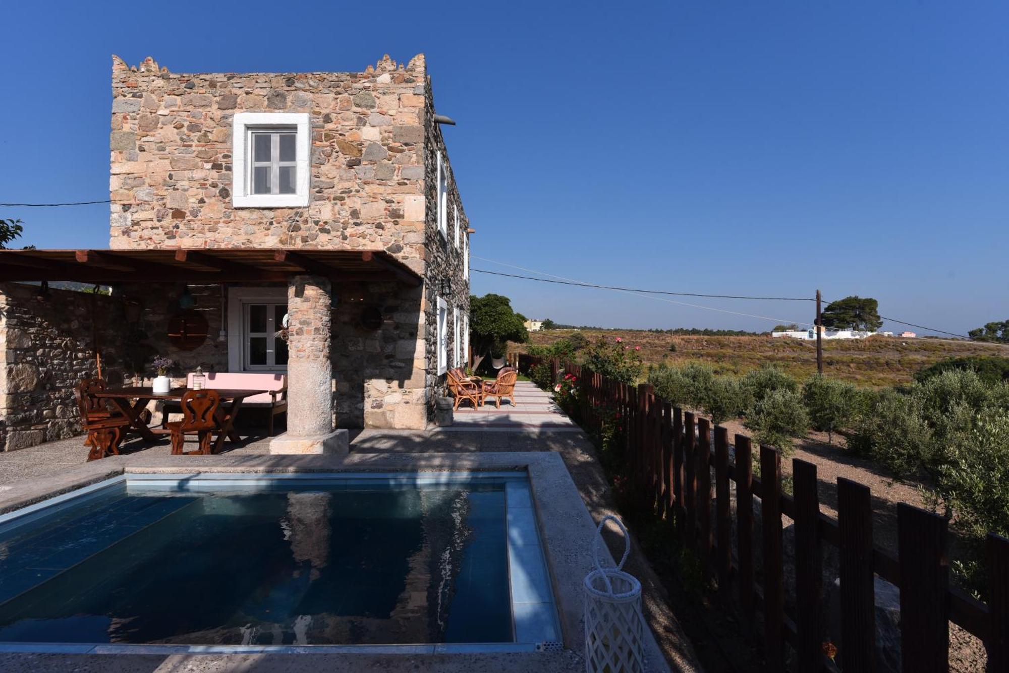Traditional Kos Villa With Swimming Pool, Lawn Yard And Bbq Luaran gambar
